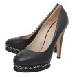 Chanel Black Chain Platform Pumps 42 Online Hot Sale