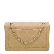 Chanel Beige Wild Stitch Flap Medium Bag For Discount