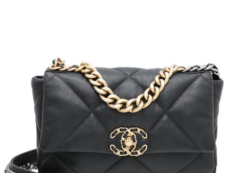 Chanel Black 19 Small Bag For Cheap