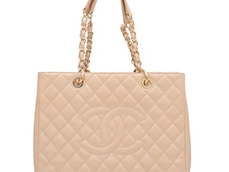 Chanel Beige Grand Shopping Tote Bag Supply