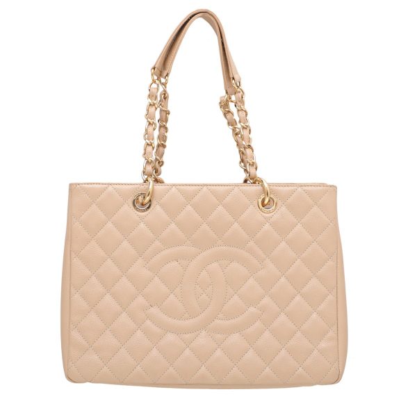 Chanel Beige Grand Shopping Tote Bag Supply