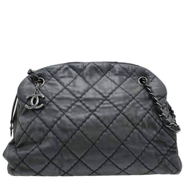 Chanel Black CC Just Mademoiselle Bowler Bag Online Hot Sale