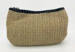 Chanel Woven Tan Rattan Straw Wool Trim Camellia Flower Shoulder Bag Online Sale