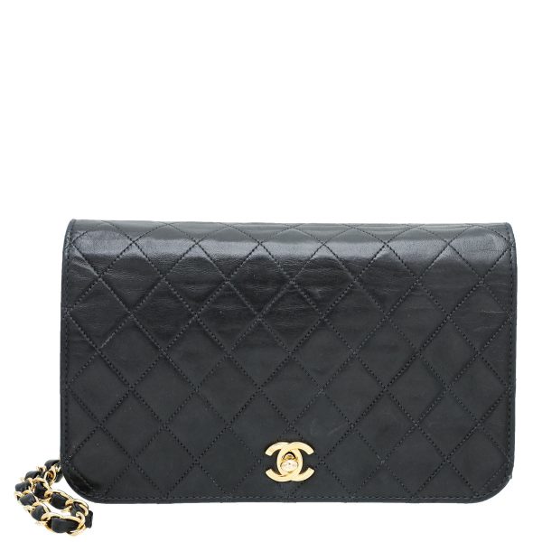 Chanel Black CC Turn Lock Full Flap Bag Fashion