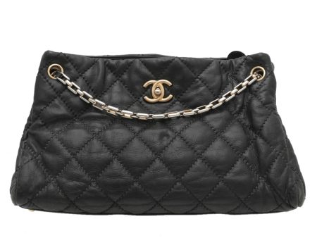 Chanel Black CC Turnlock Retro Chain Tote Bag For Cheap