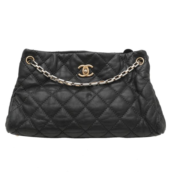 Chanel Black CC Turnlock Retro Chain Tote Bag For Cheap