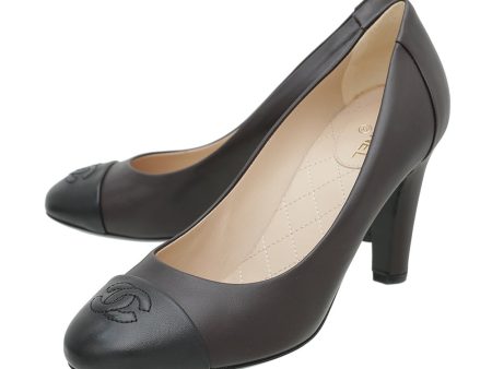 Chanel Bicolor CC Cap Toe Pumps 37.5 on Sale