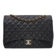 Chanel Black CC Classic Double Flap Maxi Bag Online