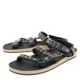 Chanel Black CC Chain Slides Flat Sandal 40 For Sale