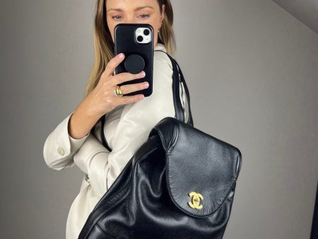 Vintage Chanel Caviar Backpack Online now