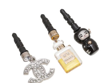 Chanel 3 Pcs Set Dust Plugs Charms For Cheap