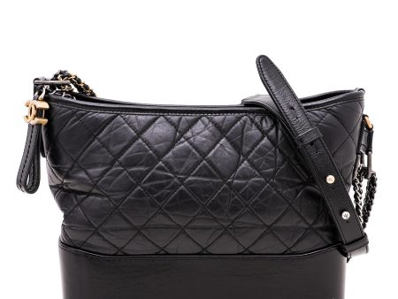 Chanel Black Gabrielle Hobo Medium Bag Discount