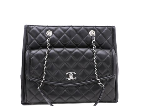 Chanel Black CC Pocket Tote Bag For Sale