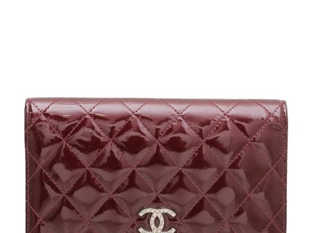 Chanel Amarante CC L Yen Wallet Discount