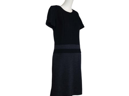 Chanel dress in black and anthracite gray wool - M - 2000s For Cheap