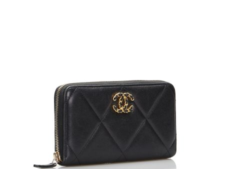 Chanel 19 Zip Around Long Wallet (SHG-40BuXk) Online now