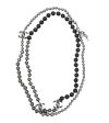 Chanel Bicolor CC Pearl Long Necklace on Sale