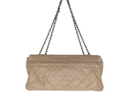 Chanel Beige Mademoiselle East-West Flap For Sale