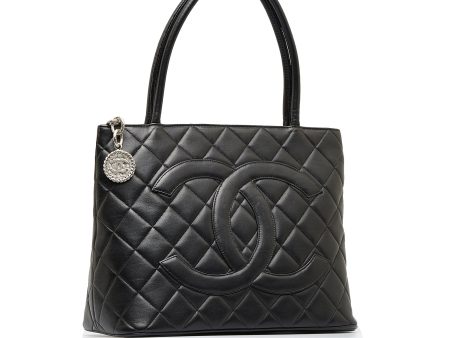 Black Chanel Medallion Tote Hot on Sale