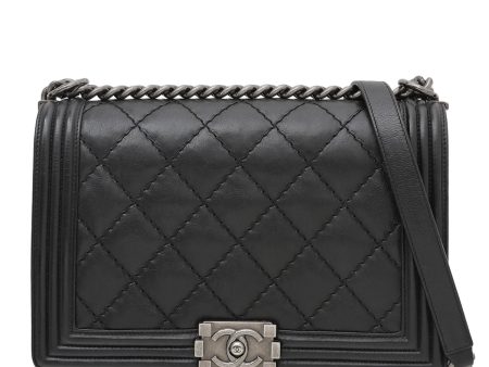 Chanel Black Le Boy New Medium Bag Online Sale