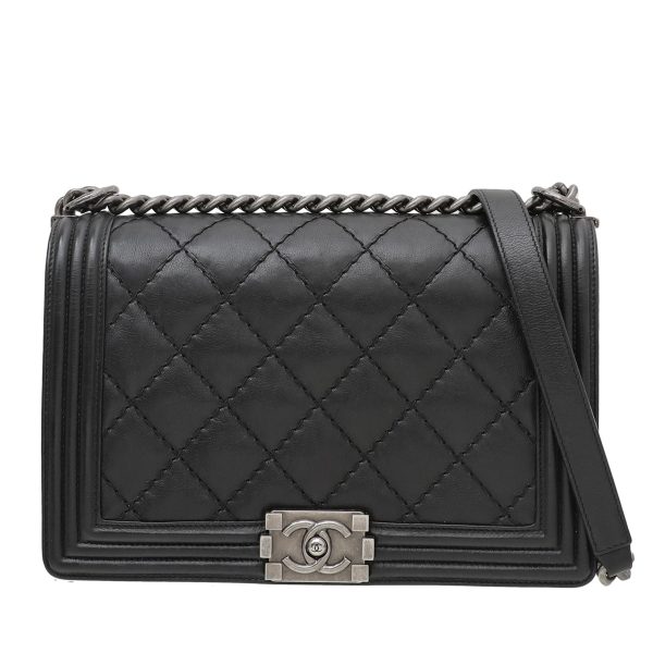 Chanel Black Le Boy New Medium Bag Online Sale