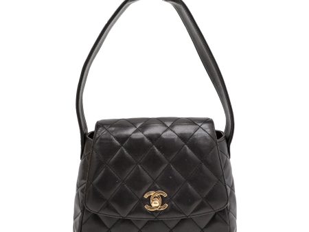 Chanel Black Vintage Trapezoid Flap Tied Shoulder Bag Online