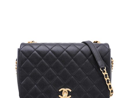 Chanel Black CC Handle Chain Flap Bag Online now