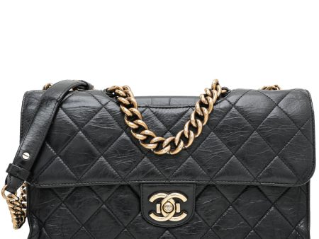 Chanel Black Glazed CC Perfect Edge Bag Cheap