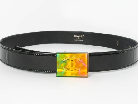 Ceinture en cuir noir Chanel Online Hot Sale