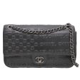 Chanel Black Paris Dallas Logo Flap Bag Discount