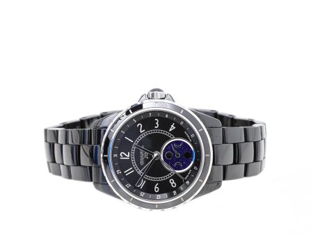 Chanel Black Ceramic J12 Moonphase 38mm Watch Online Sale