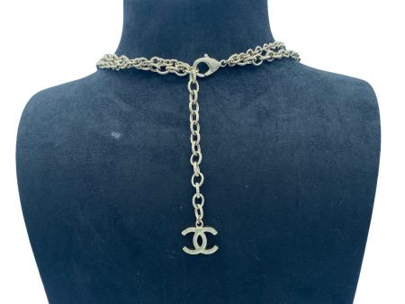 Chanel long silver necklace - 2010s Online Sale