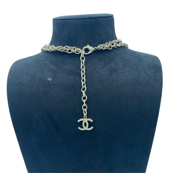 Chanel long silver necklace - 2010s Online Sale