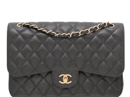 Chanel Black Classic Double Flap Bag on Sale