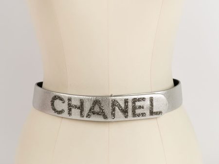 Ceinture argentée Chanel Online Hot Sale