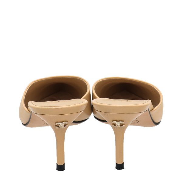 Chanel Bicolor CC Cap Toe Mules 37 Online now