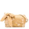 Chanel Bicolor CC Raffia Camellia Print Flap Bag W- Twilly Discount