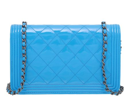 Chanel Blue Boy Wallet on Chain Small Sale