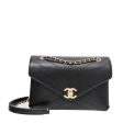 Chanel Black CC Chevron Medium Envelope Flap Bag Online