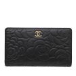 Chanel Bicolor Camellia Embossed L Yen Wallet Online Hot Sale