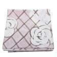 Chanel Bicolor CC Logo Camellia Quilted Silk Scarf Online Hot Sale