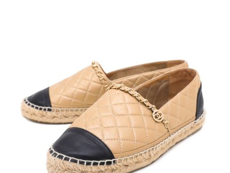 Chanel Bicolor CC Metallic Espadrille 40 Cheap