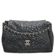 Chanel Black CC Vinyl Graphic Edge Accordion Flap Bag Online