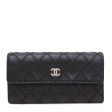 Chanel Black CC Ultimate Stitch Flap Wallet For Cheap