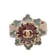 Chanel Bicolor CC Pearl Crown Ring For Discount