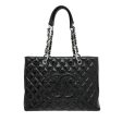 Chanel Black Grand Shopping Tote GST Bag For Discount