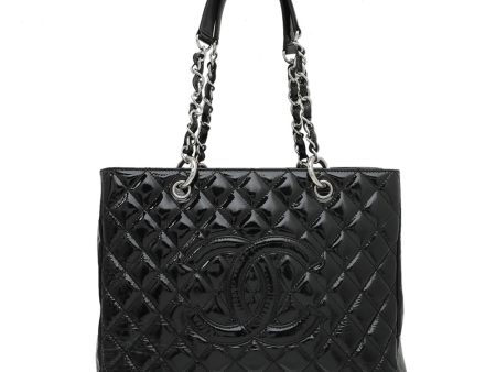 Chanel Black Grand Shopping Tote GST Bag For Discount