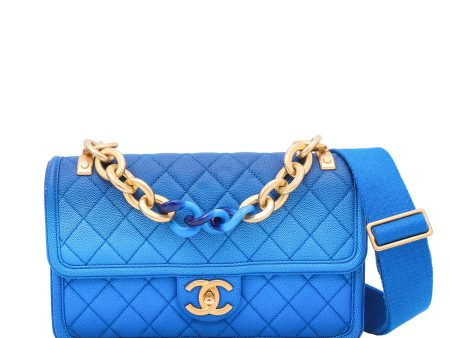 Chanel Ambre Blue CC Sunset On The Sea Flap Bag Online Hot Sale