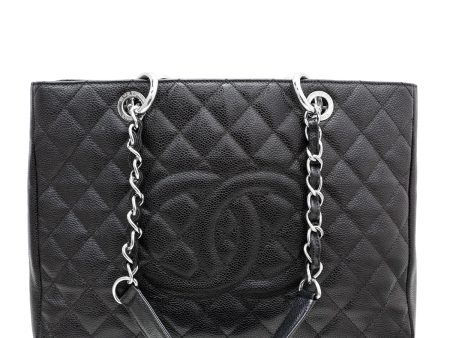 Chanel Black GST Medium Tote Bag For Discount