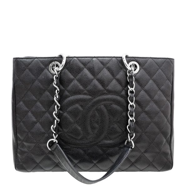 Chanel Black GST Medium Tote Bag For Discount